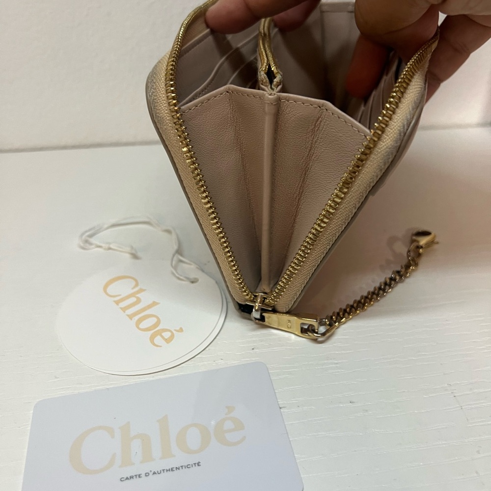 **SOLD** CHLOE TriColor with Chain Zip Wallet - Picture 14 of 16